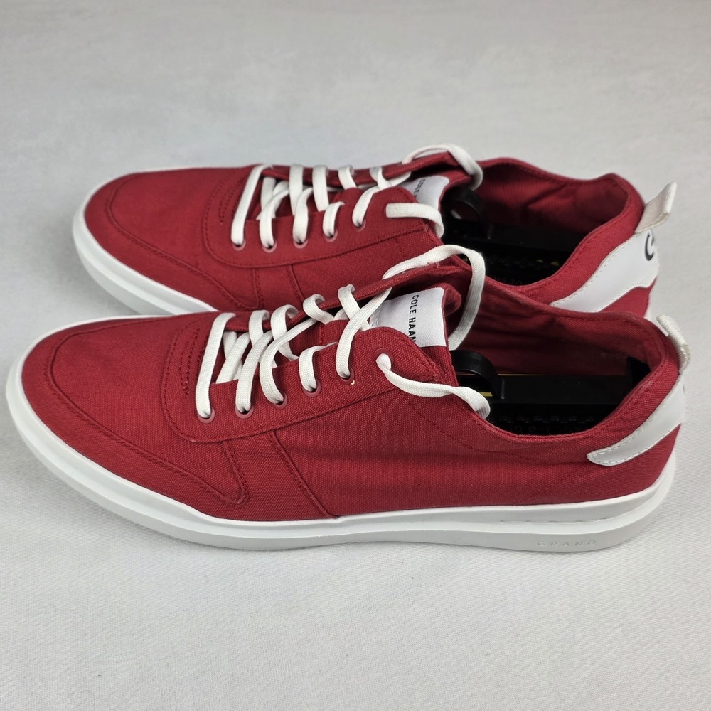 Cole Haan Men Red Grandpro Rally Canvas Court Sneaker‎ Lace Up Shoes Size 13M - Picture 7 of 13